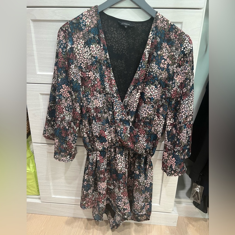 Olivaceous Women’s Floral Romper